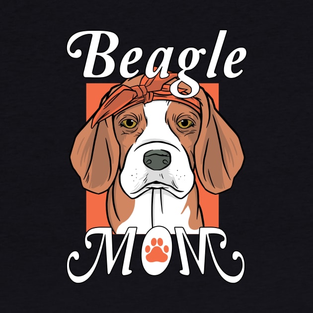 Beagle Doggy Mom  Mommy Mother by SiegfriedIlligDesign